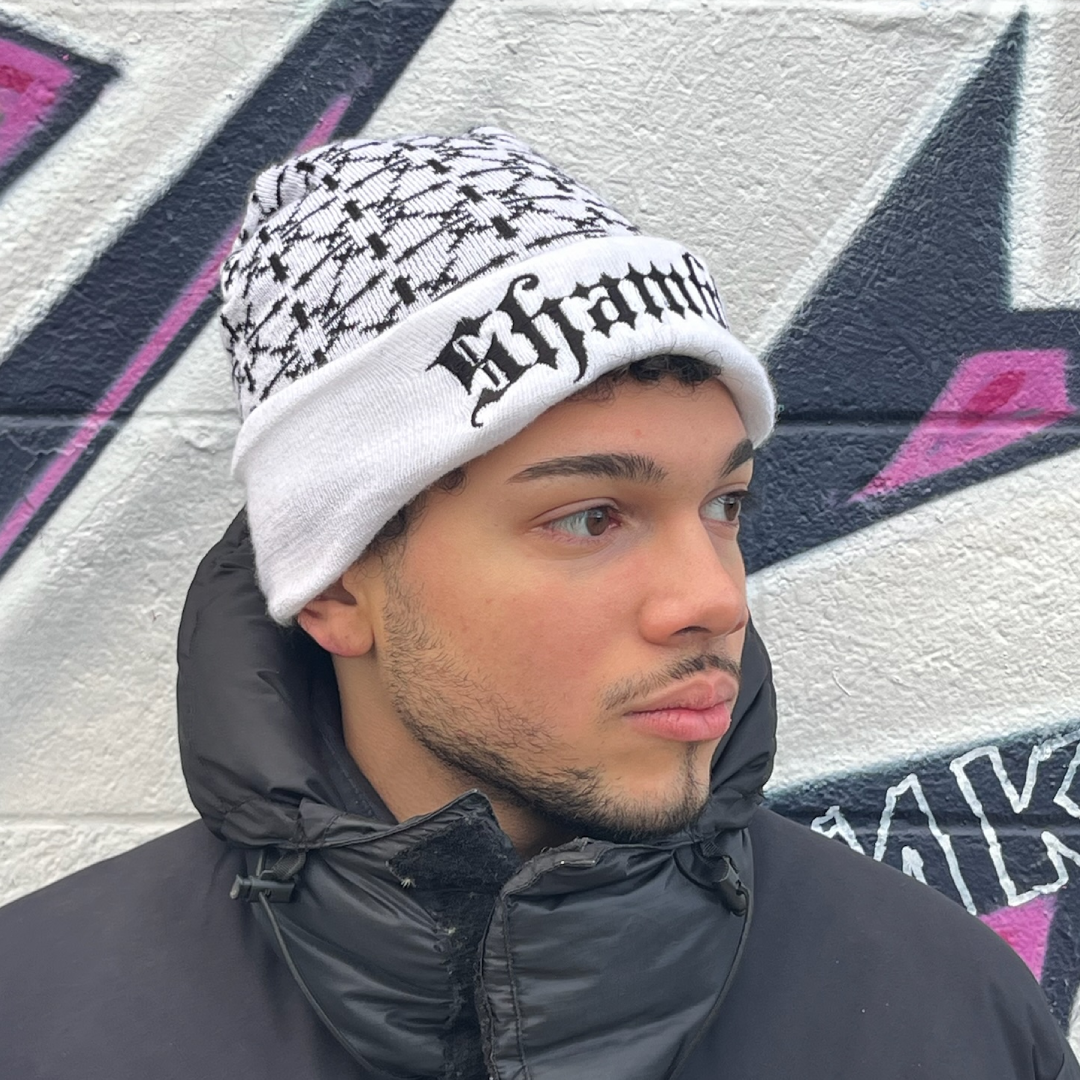 "Snow" Shambles Beanie