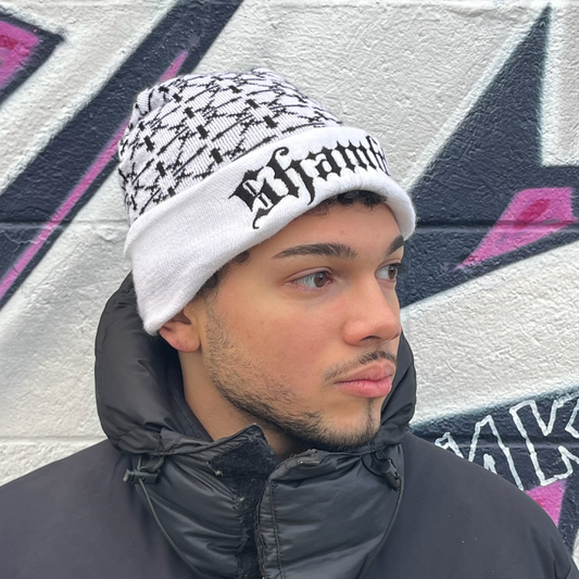 "Snow" Shambles Beanie