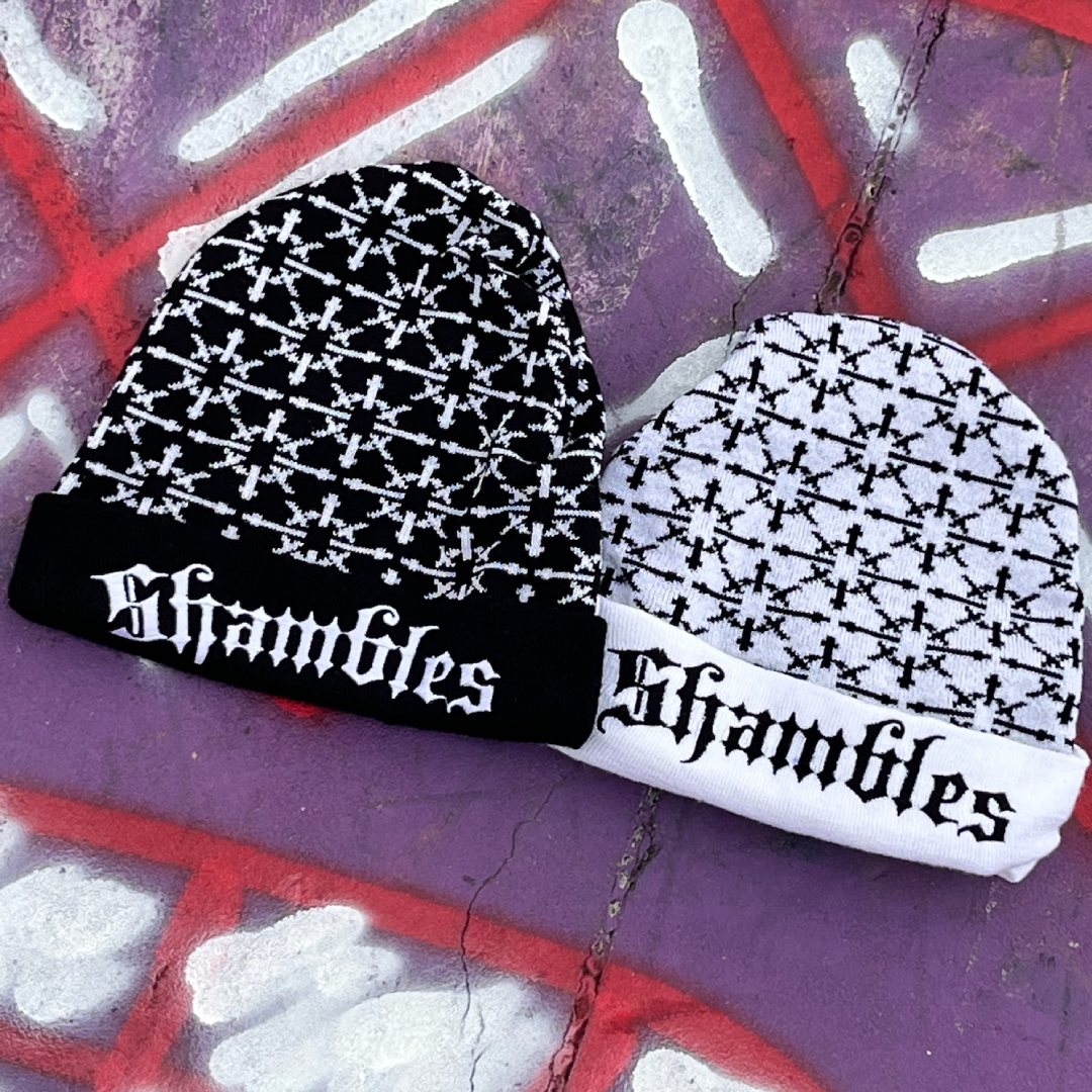 "Snow" Shambles Beanie